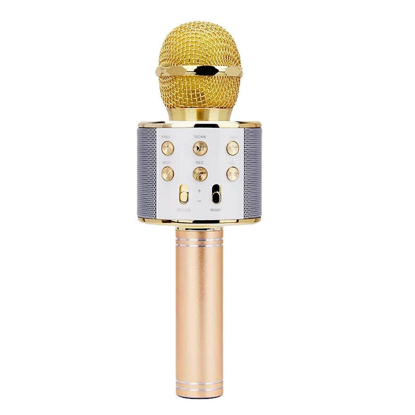 Wireless Bluetooth Handheld Karaoke Microphone with Speaker USB Mic