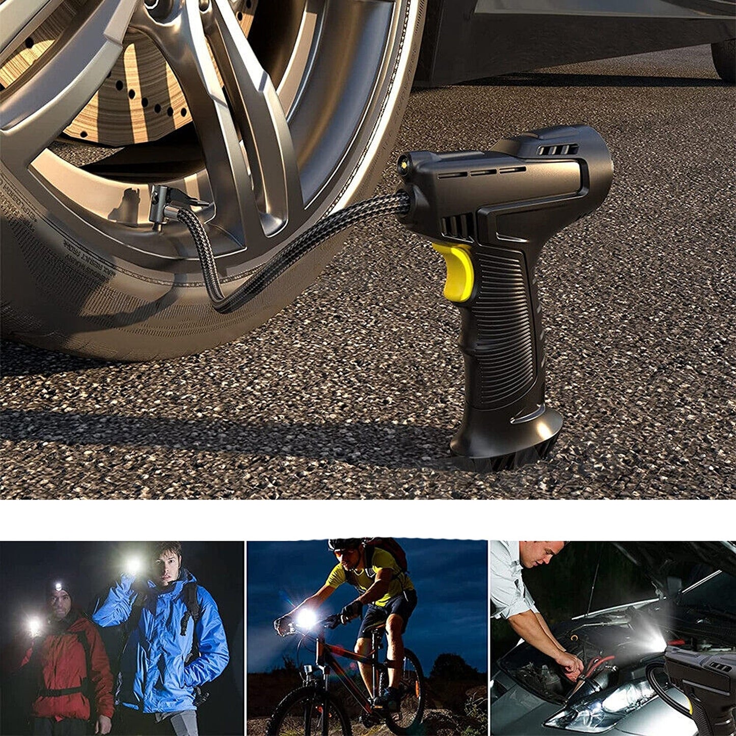 Handheld Digital Air Compressor Automatic Cordless Car Tyre Inflator