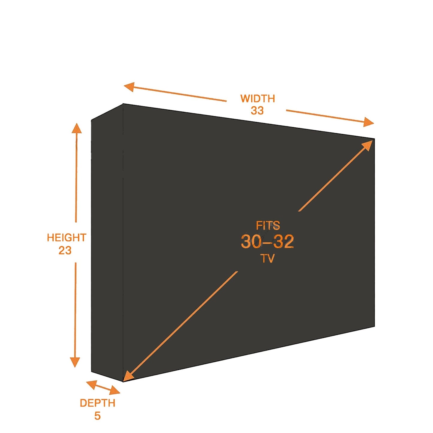 Outdoor TV Cover Dustproof and Waterproof for Flat Screen Televisions