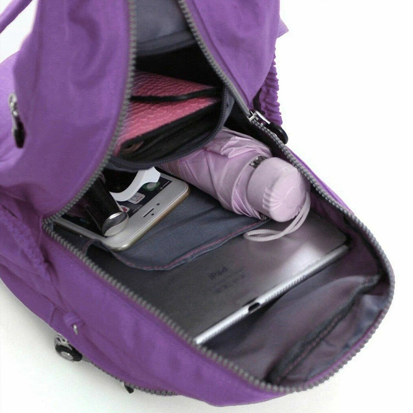 Casual Waterproof Nylon Rucksack Small Travel Backpack Women Shoulder Handbag