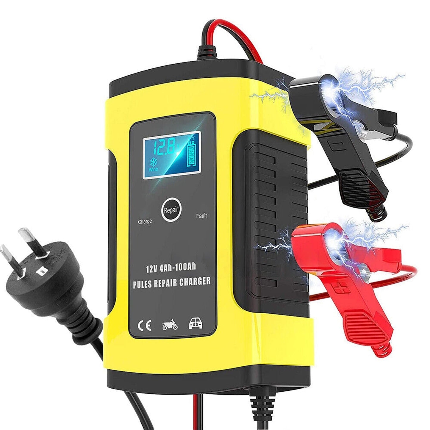 Smart 12V Car Battery Charger 6A LCD Model for Boat Caravan Truck