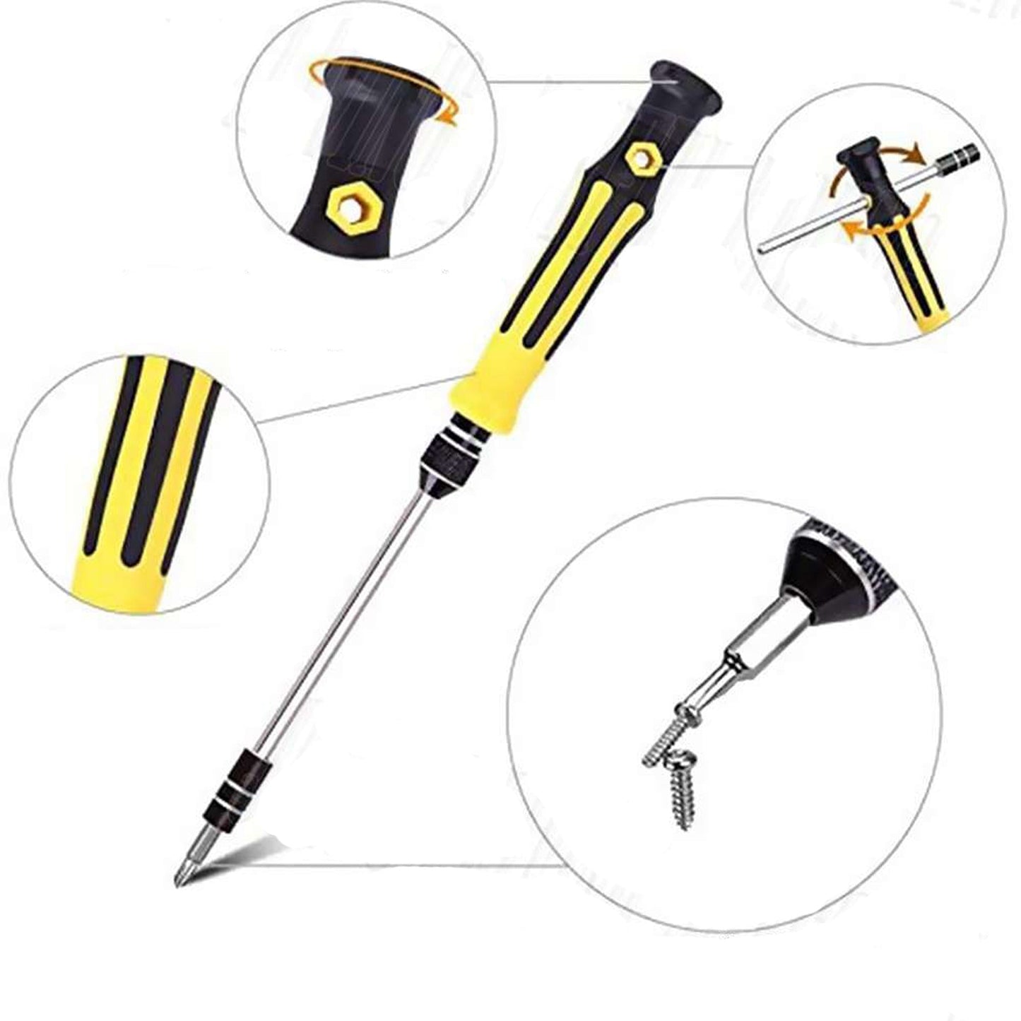 46-in-1 Precision Screwdriver Kit for PC Phone Watch Repair Includes Torx