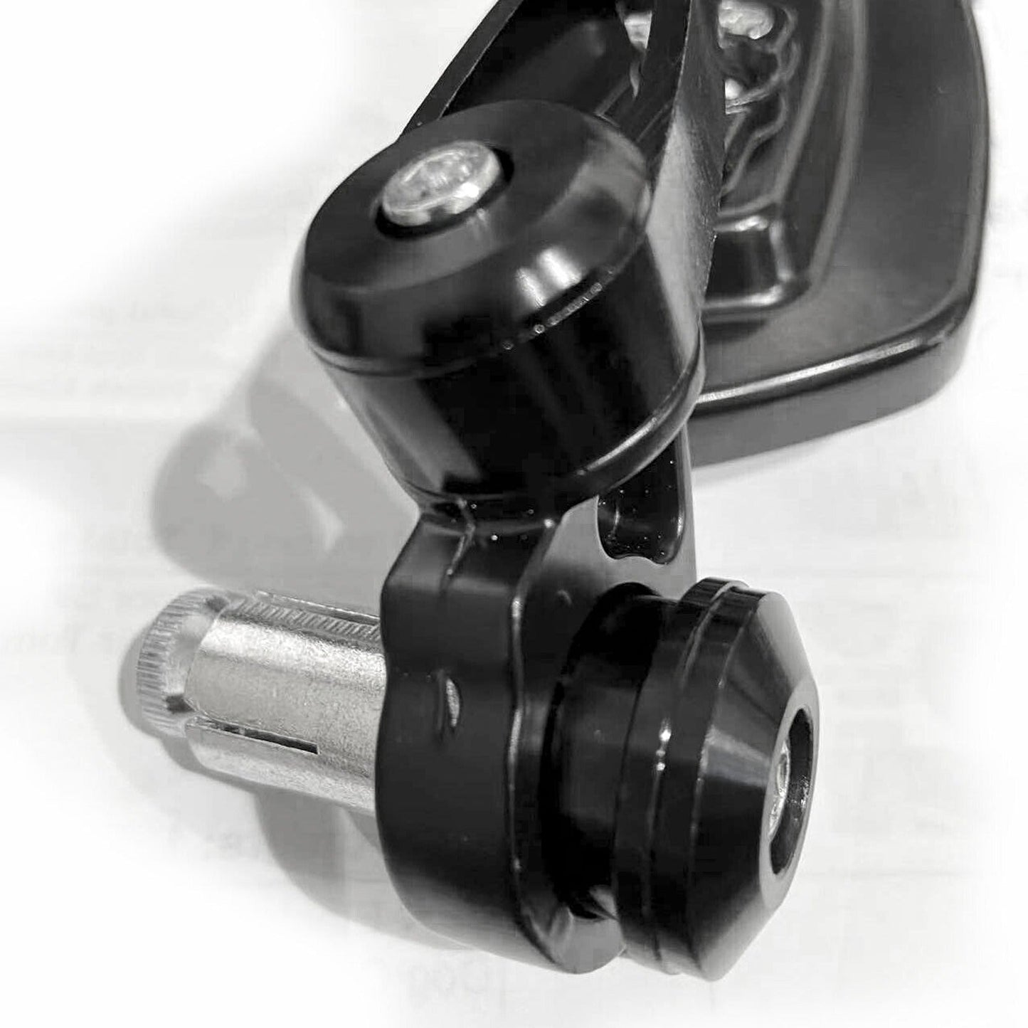 Cafe Racer Black Rear View Mirrors Universal Motorcycle Bike Bar End