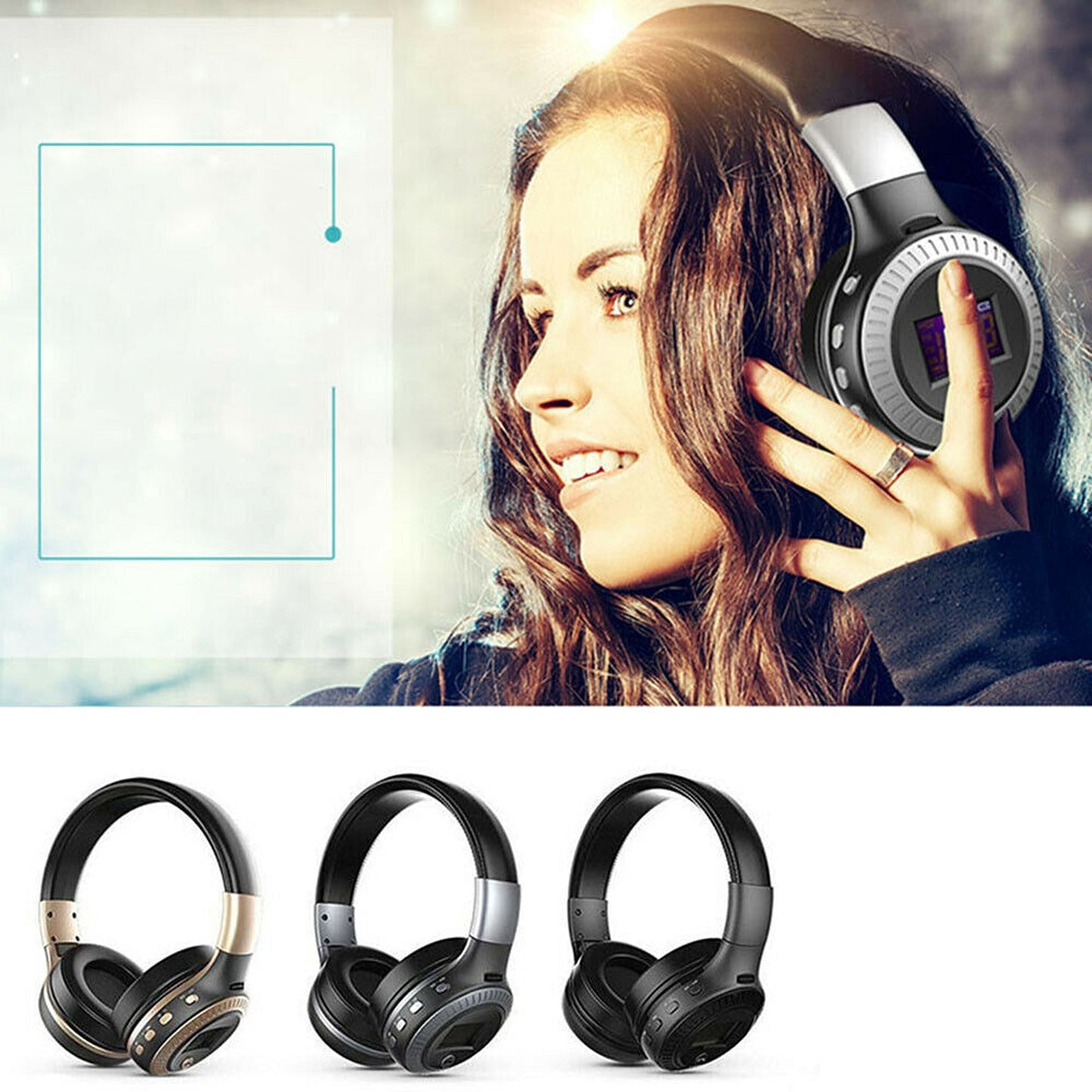 Noise Cancelling Over Ear Bluetooth Wireless Headphones Gift Idea