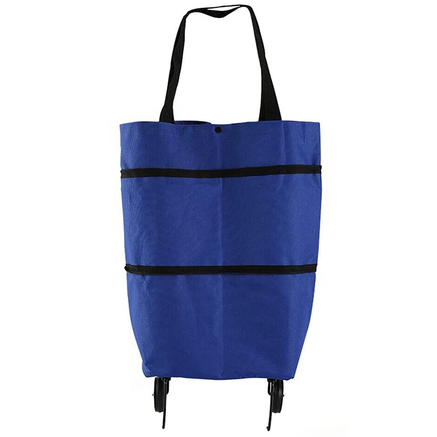 Foldable Shopping Trolley Bag with Wheels for Portable Use