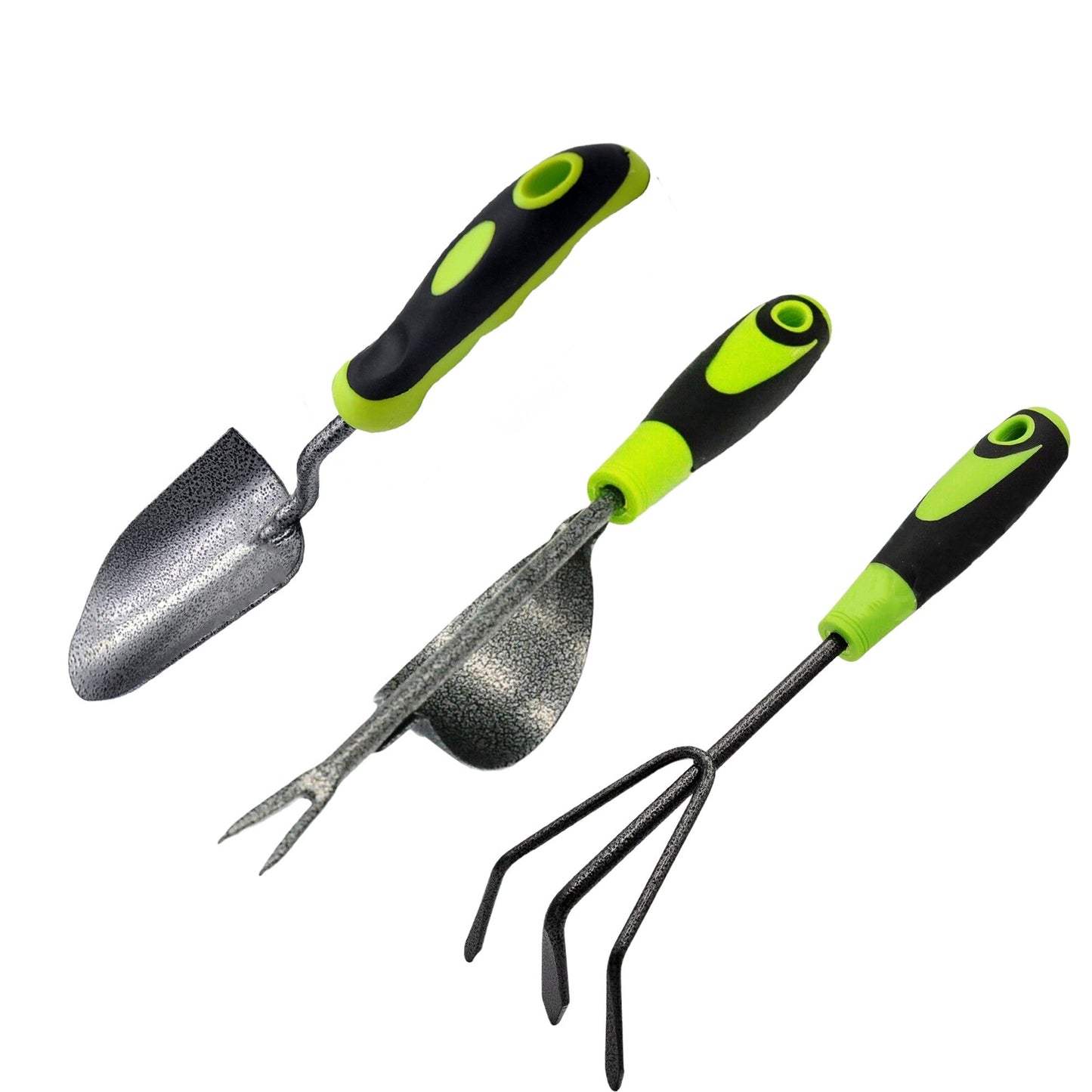 Set of 3 Gardening Hand Weeding Tool Set: Fork Shovel Rake