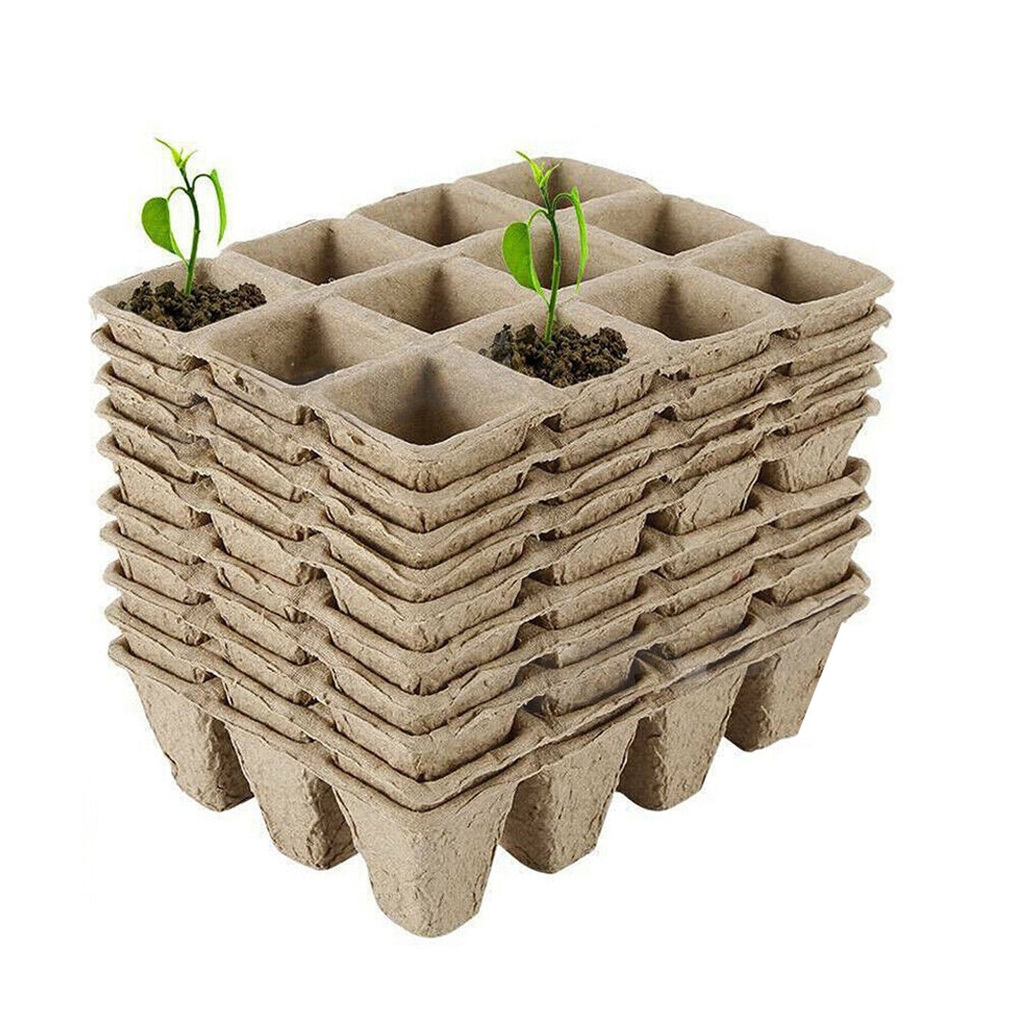 Biodegradable Paper Seedling Trays Garden Nursery Seed Pots