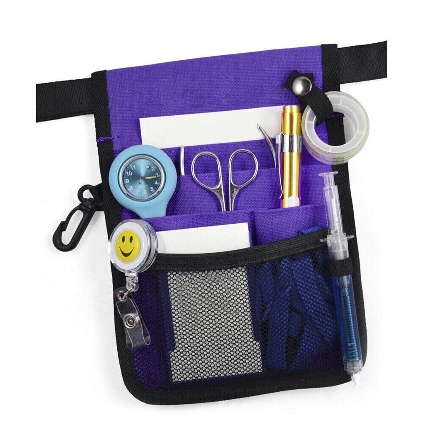 Nurse Utility Pouch with Extra Pockets and Belt Strap for Quick Pick