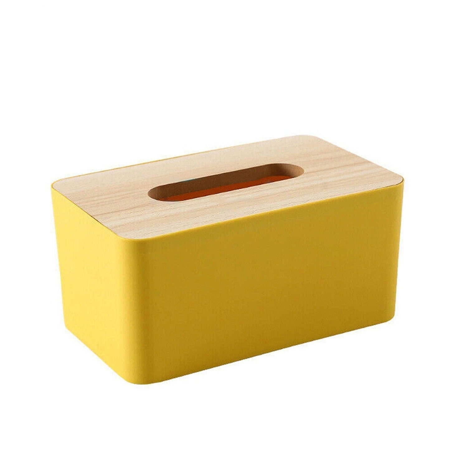 Wooden Tissue Box Cover Paper Napkin Storage Holder Dispenser