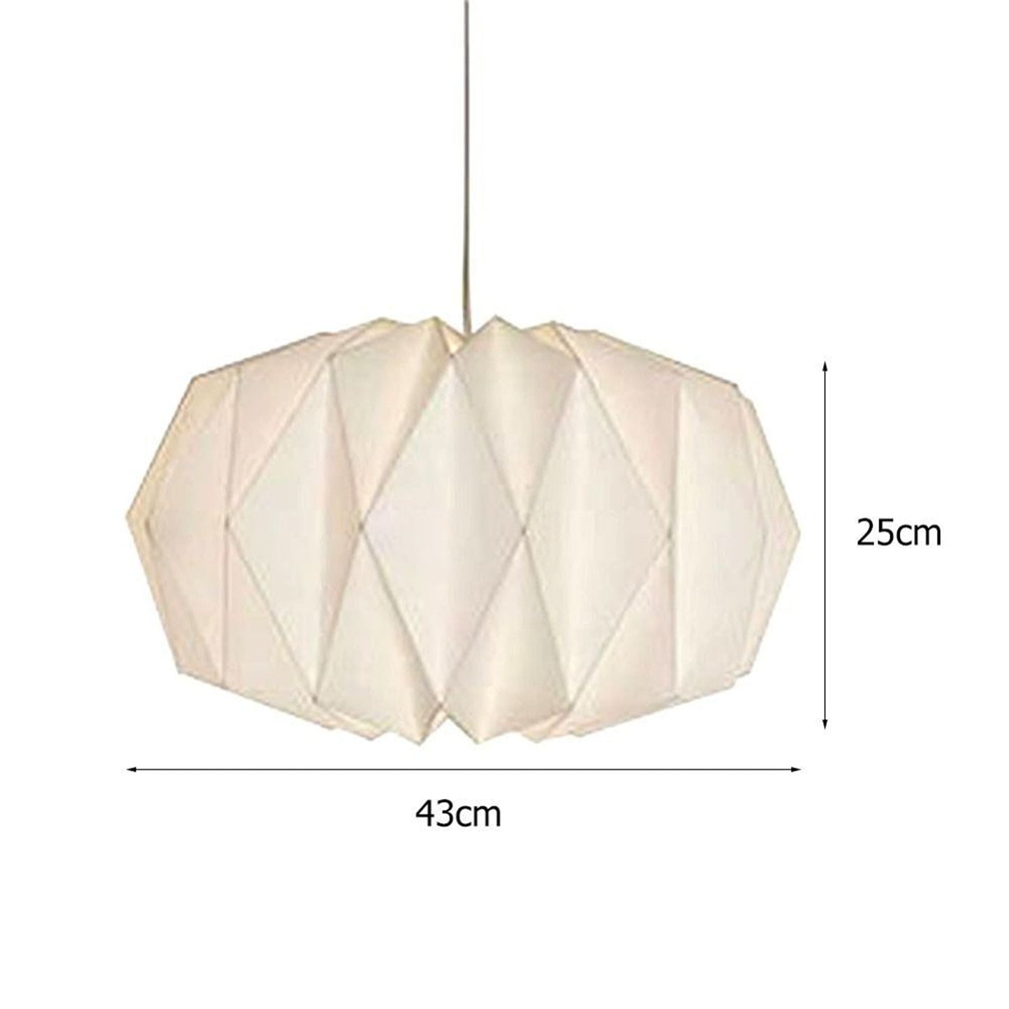 Origami Inspired Creative Pendant Ceiling Lampshade for Home Lighting