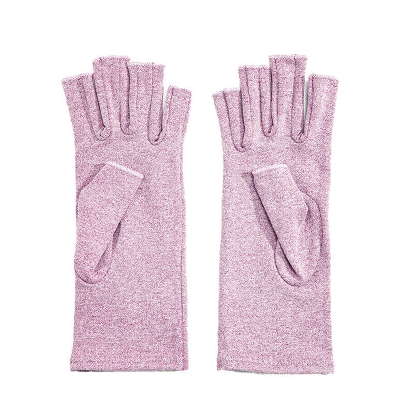 Purple Compression Gloves for Arthritis Fingerless