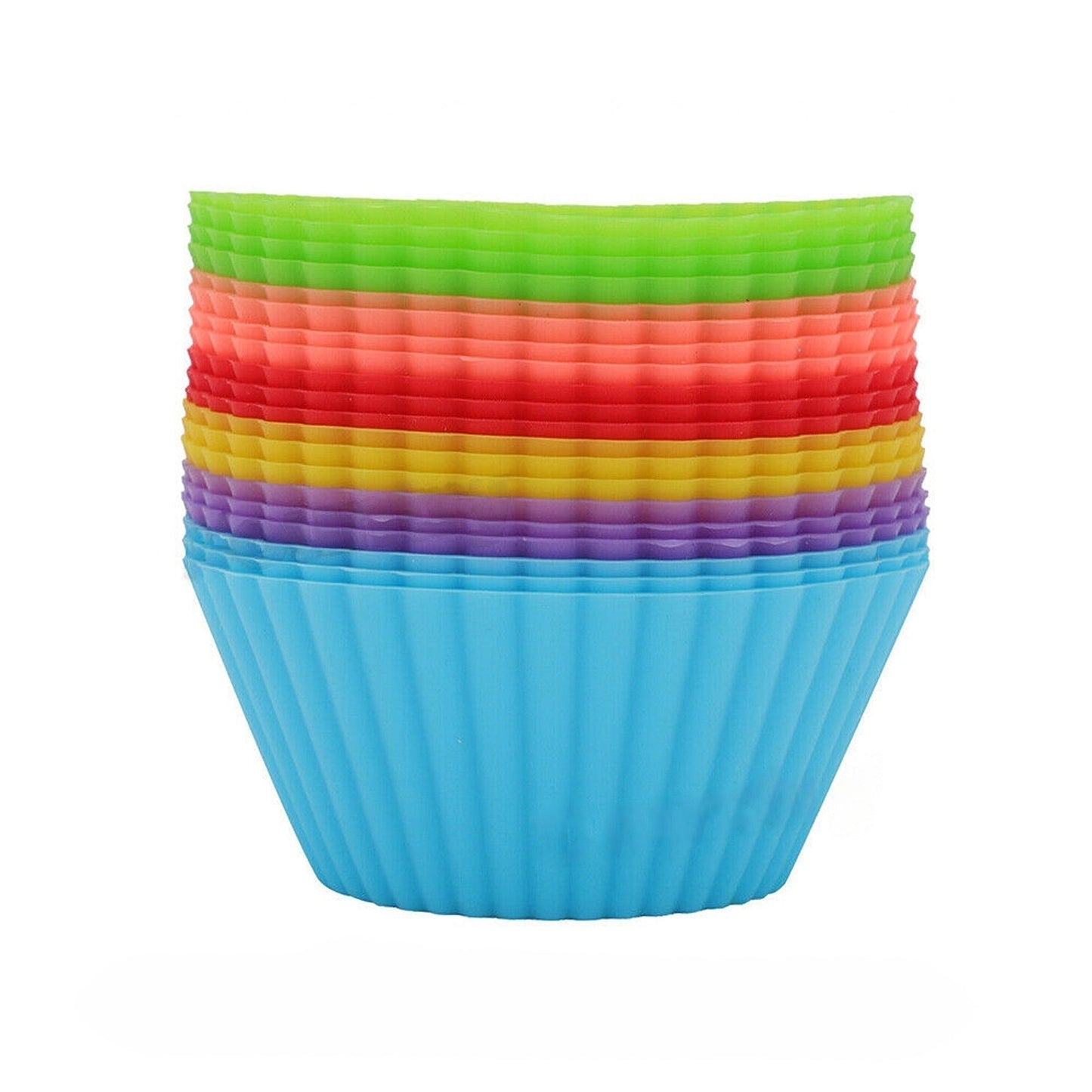 20pcs Cupcake Silicone Baking Cases Round Muffin Molds DIY