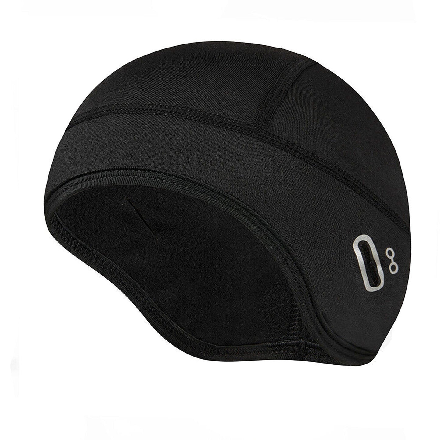 Men Fleece Ear Protection Winter Cap with Glasses Hole for Outdoor Cycling