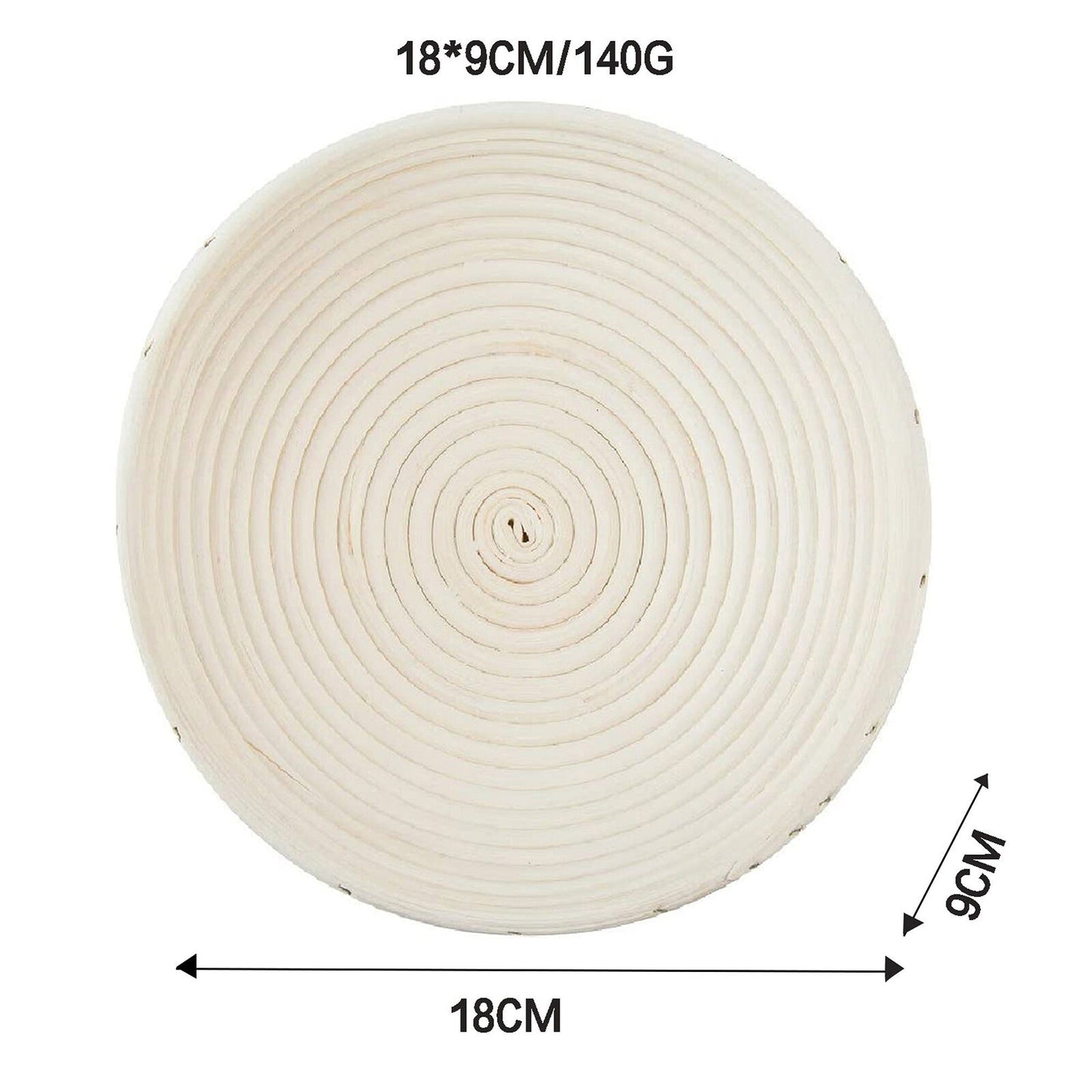 Round Bread Proofing Rattan Basket Sourdough Banneton Fermentation Tool