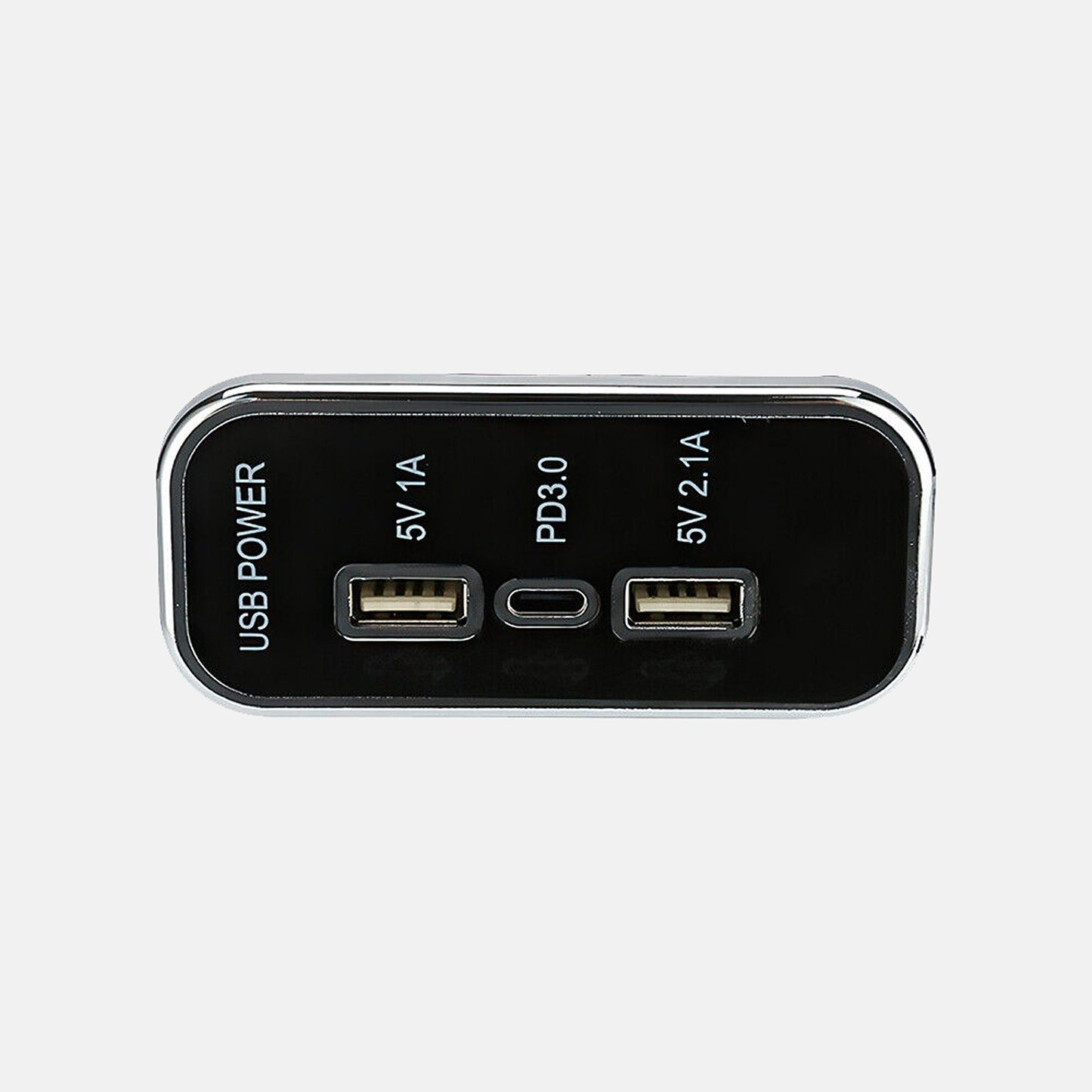 36W Dual USB PD Car Charger Adapter with 3 Ports Charging Socket Panel