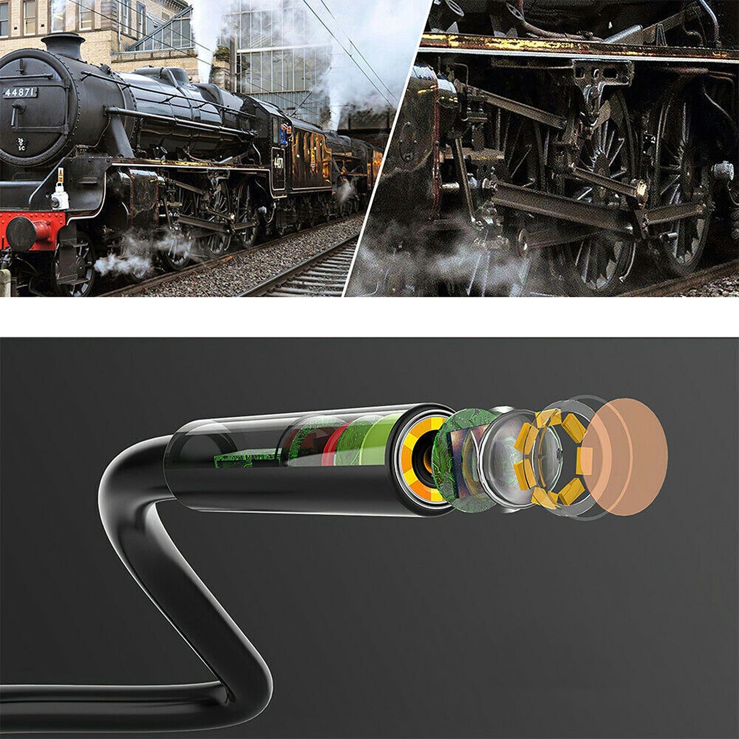 Industrial Borescope Inspection Camera with 4.3in HD Screen 1080P