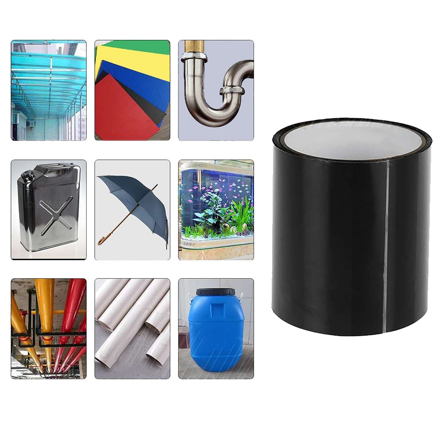 Super Strong Waterproof PVC Repair Tape for Leak Sealing Clear Magic Tape