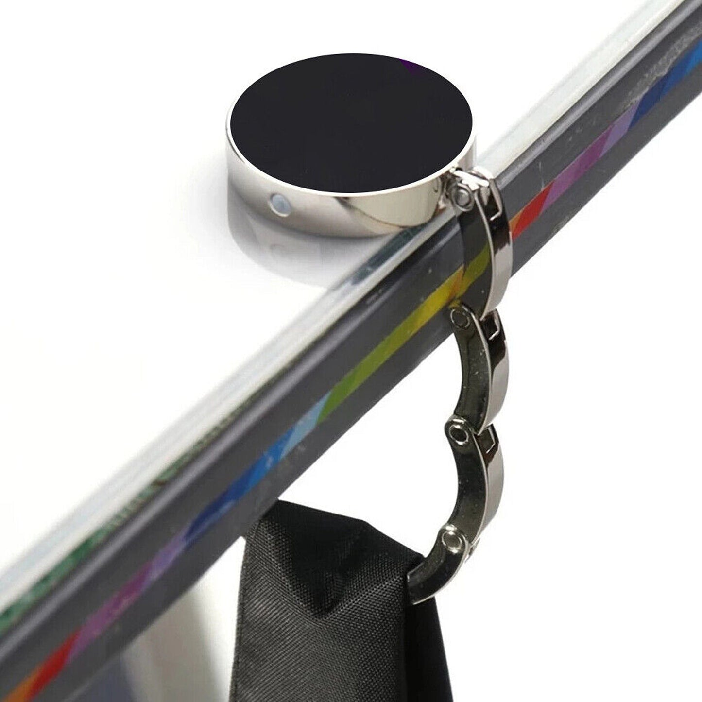 2pcs Portable Folding Table Bag Hanger Alloy Purse Handbag Hook Holder