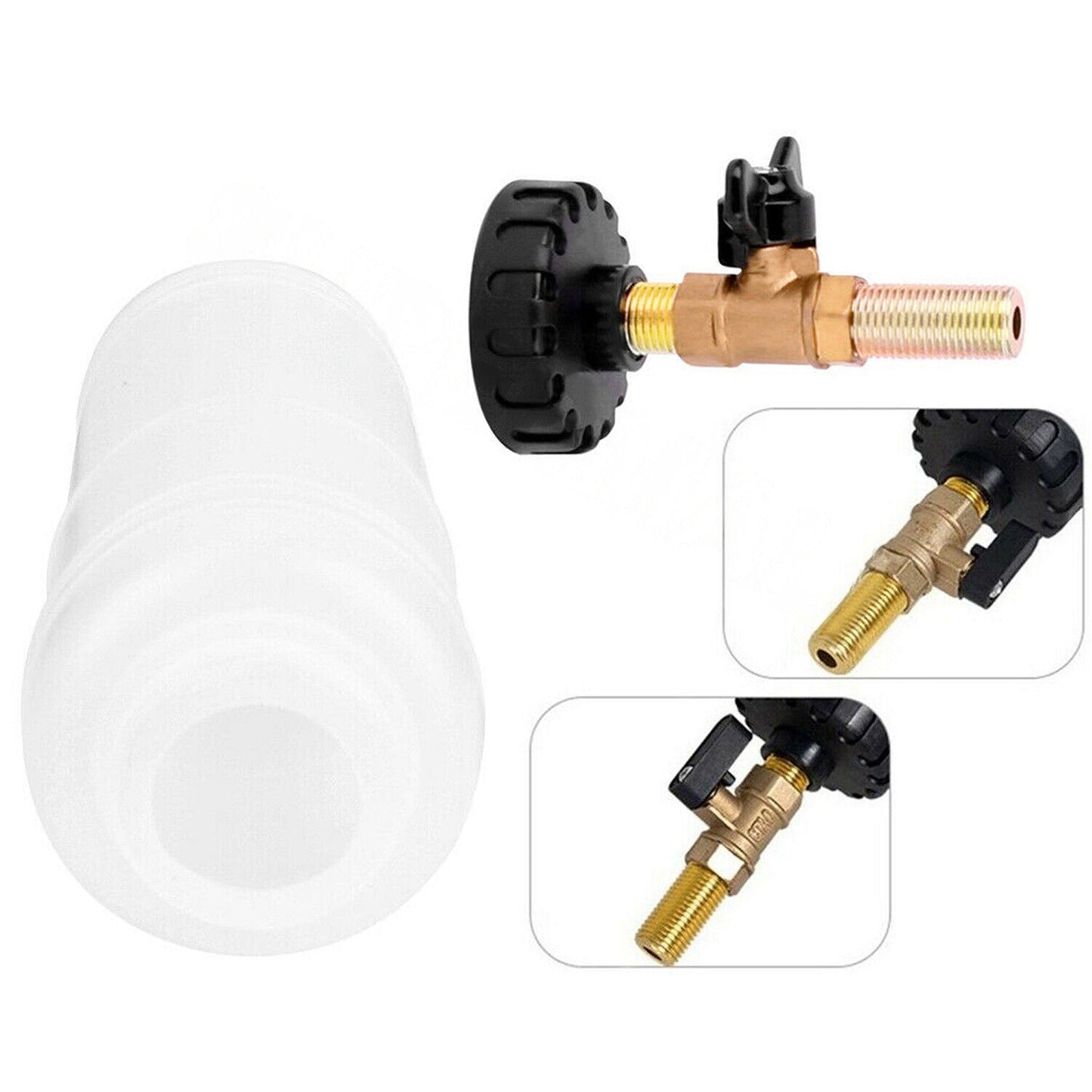 Vacuum Bleeder Kit for Air Brakes and Clutches with Extractor Fluid Adapter