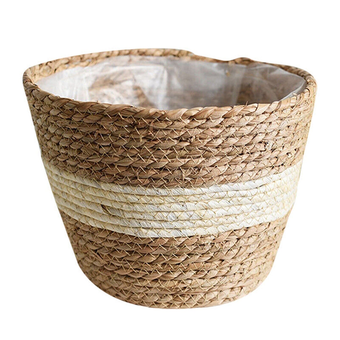 Indoor/Outdoor Grass Planter Basket Home Plant Container for Flowers