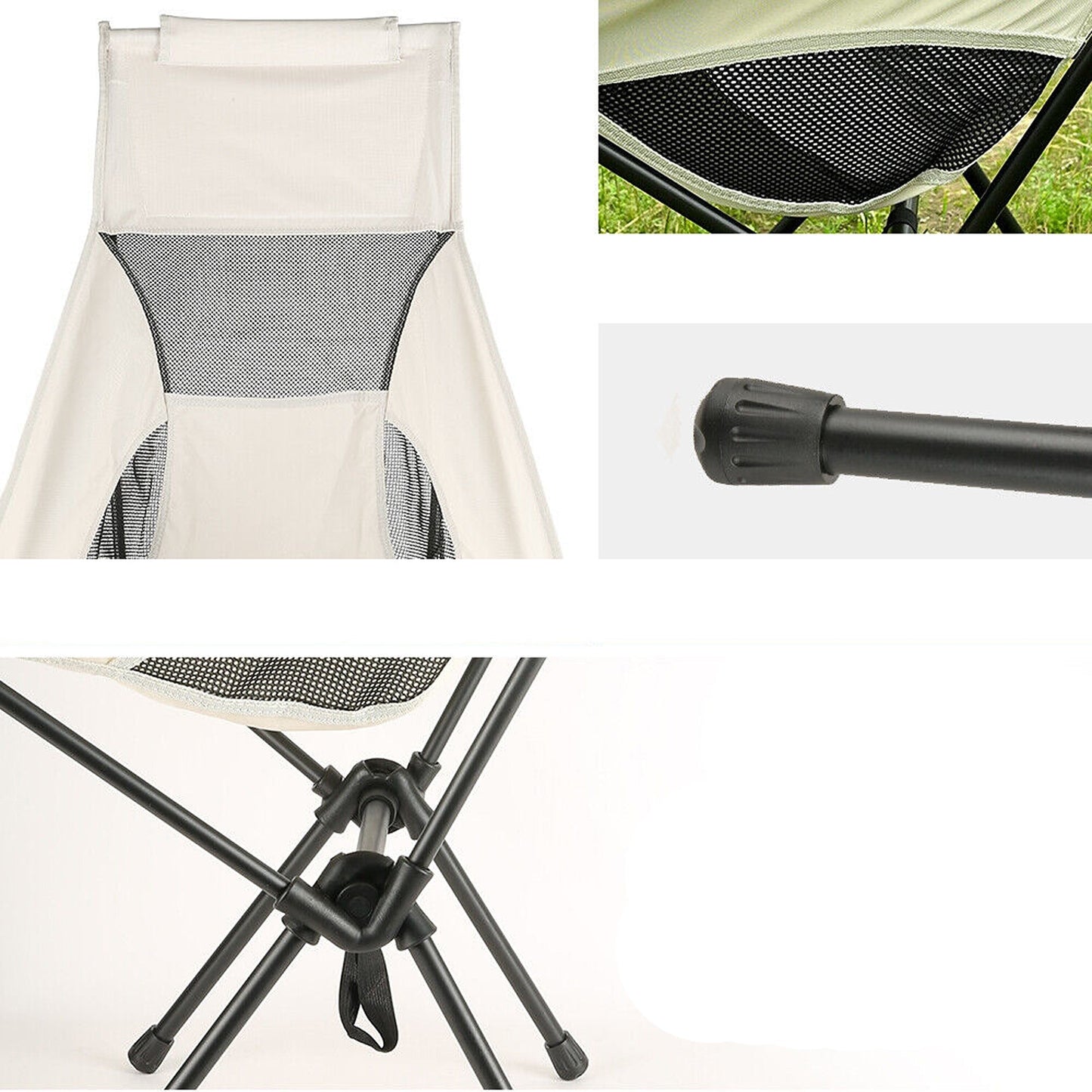 Lightweight Portable Camping Chairs Ideal for Fishing and Travel Folding Design