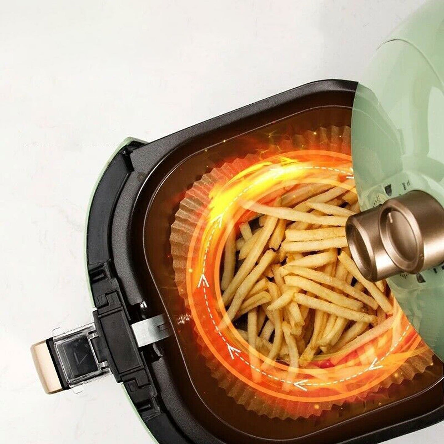 100pcs Non-Stick Air Fryer Disposable Paper Liners for Baking