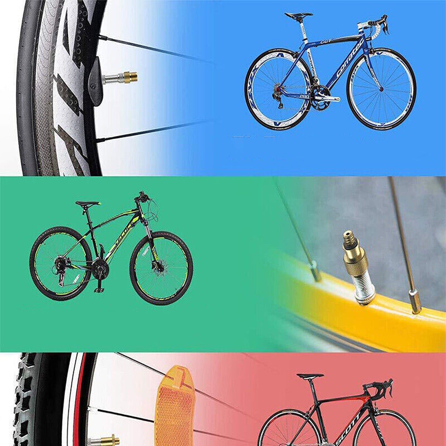 26pcs Bicycle Air Pump Adapter Set with Presta and Schrader Valve Needles