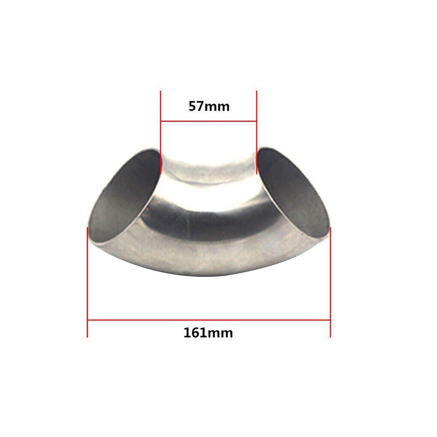 Stainless Steel 90 Degree Bend Exhaust Pipe for Car Modification