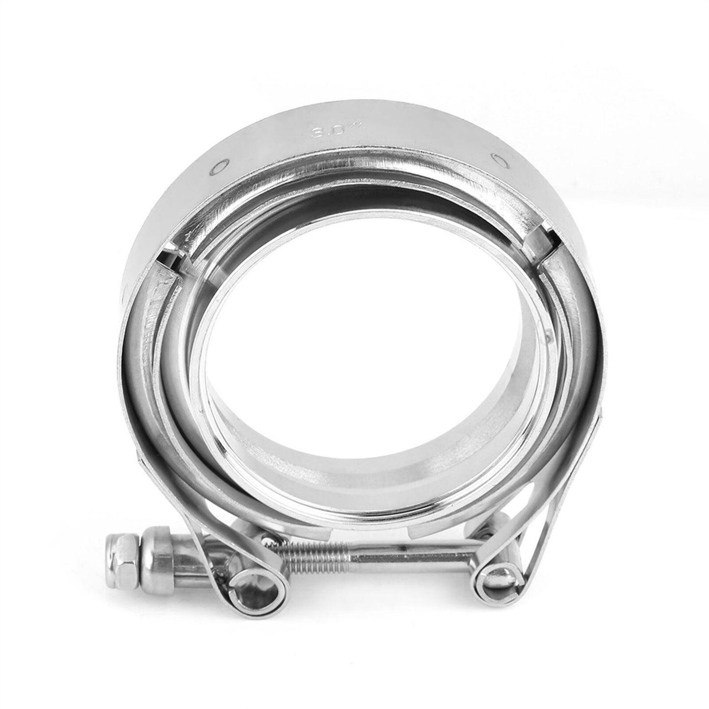 2pcs Stainless Steel Exhaust Pipe V-Band Clamp and Flange Set