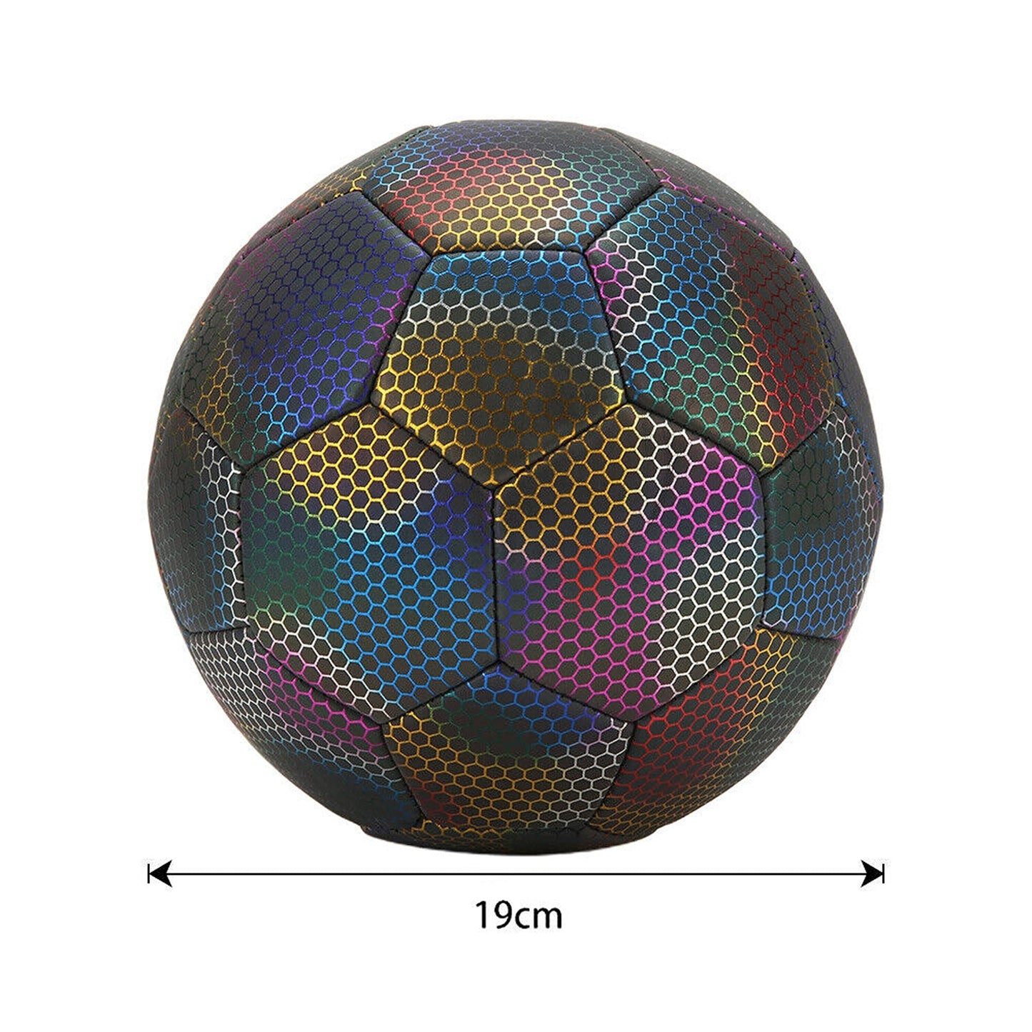 Reflective Soccer Ball for Nighttime Outdoor Training Glows in the Dark