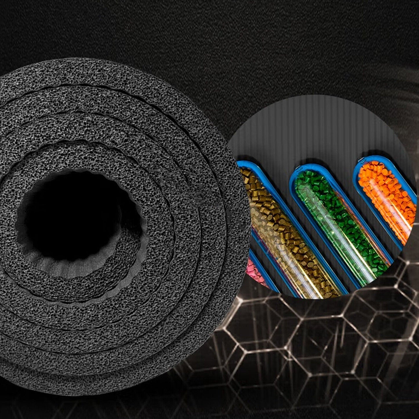 Dual Layer Non-Slip TPE Yoga Exercise Fitness Mat