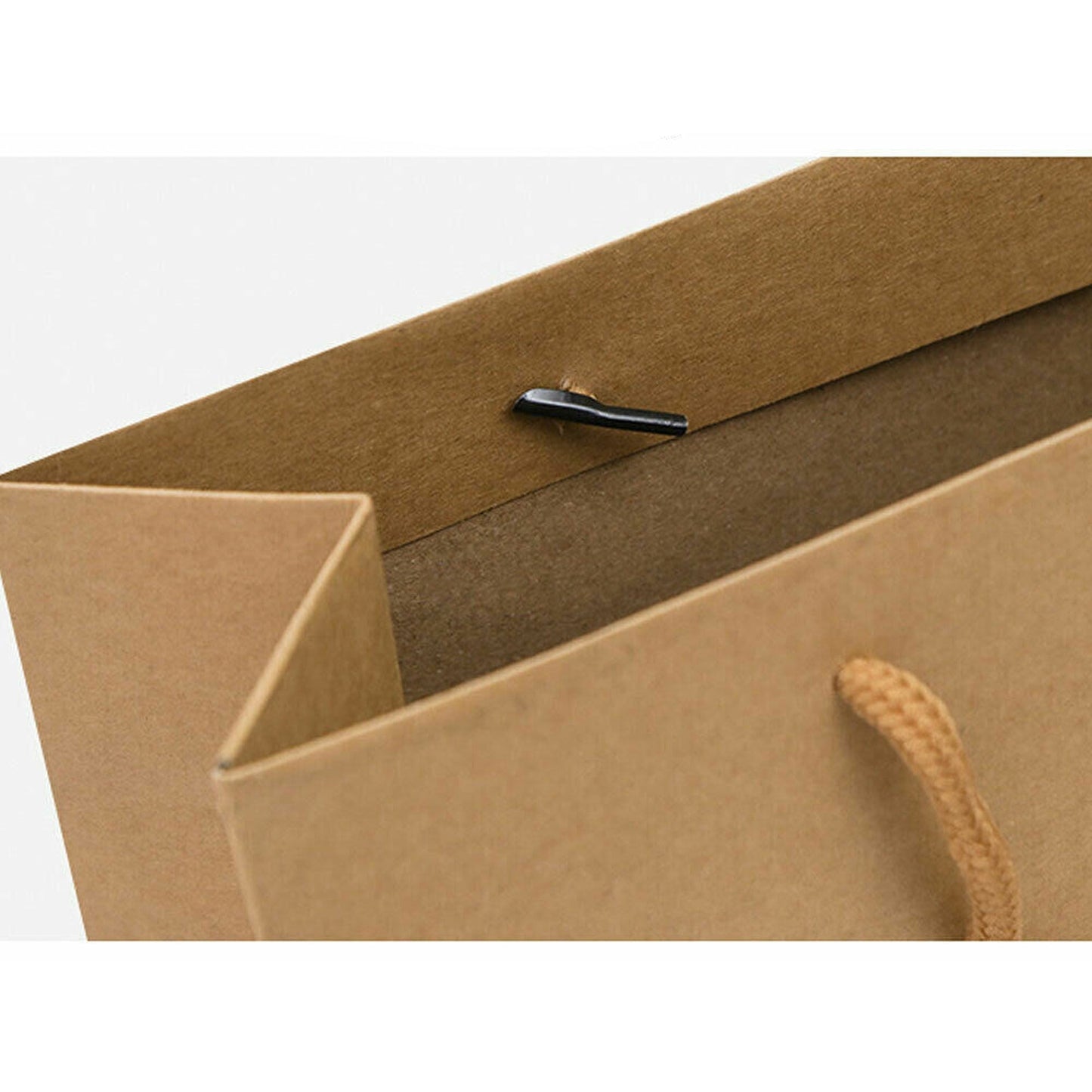 50pcs Bulk Kraft Paper Bags with Rope Handles Gift Shopping Carry Craft