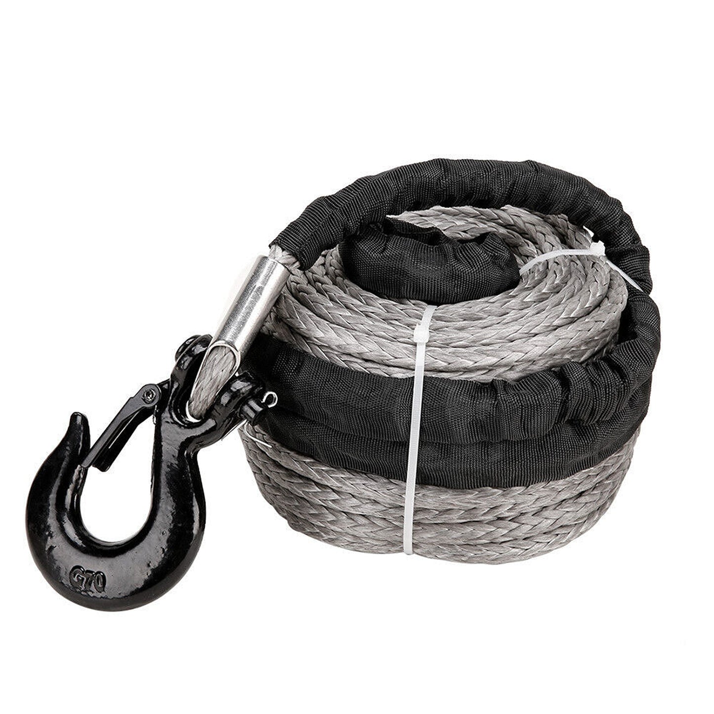 Synthetic Dyneema Winch Rope with Recovery Tow Hook