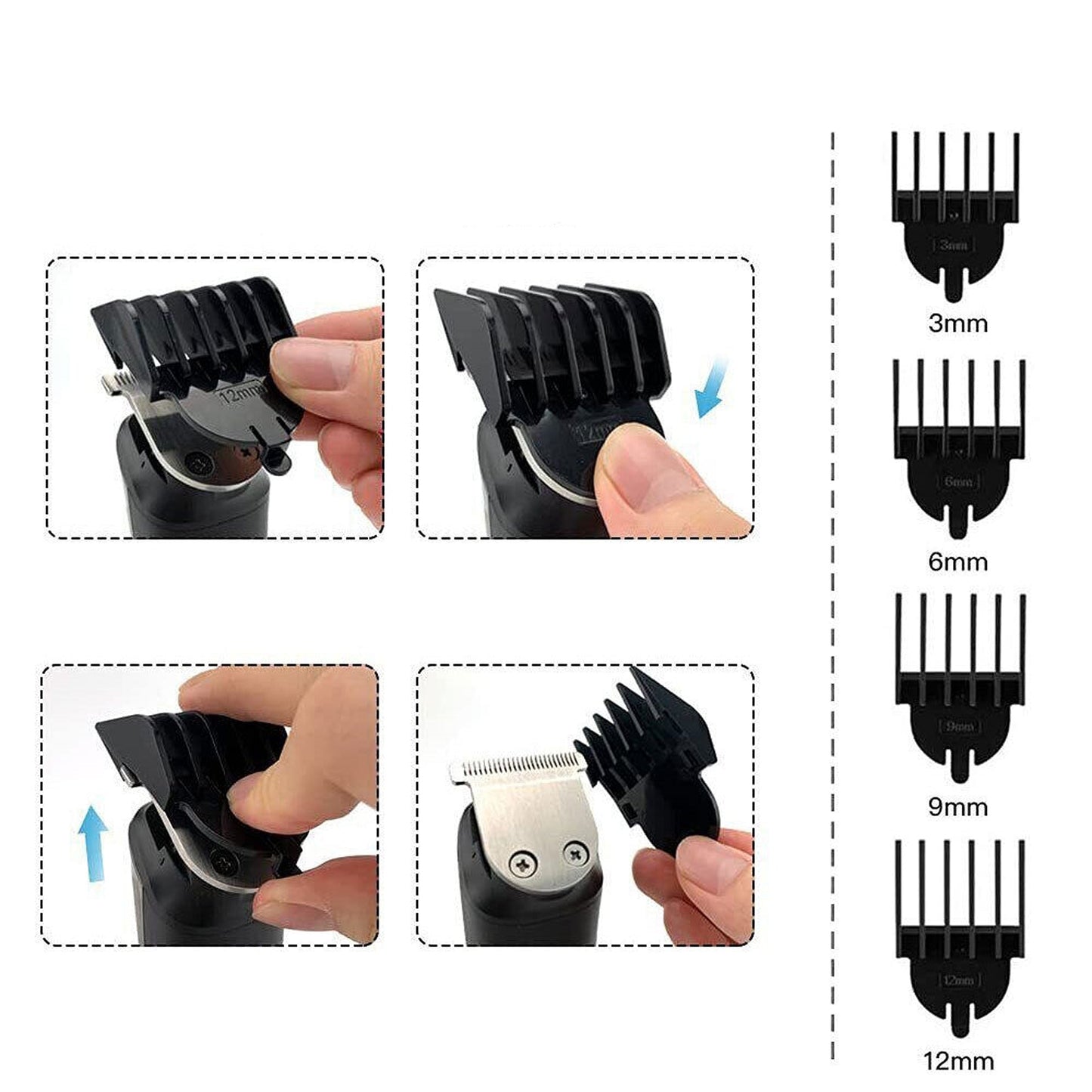 Multi-Functional Men Grooming Kit with Beard Trimmer and Body Hair Clippers