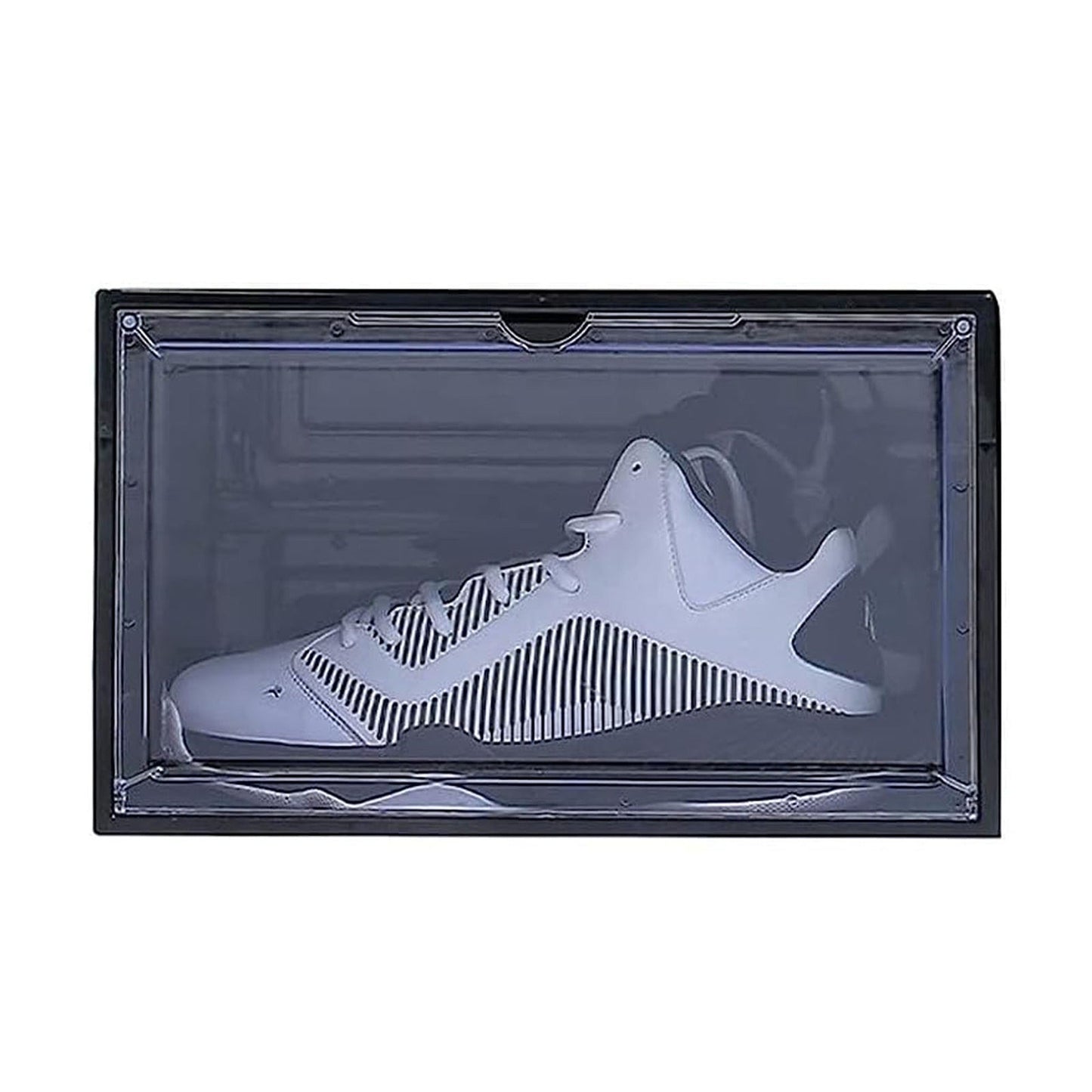 Black Clear Plastic Sneaker Display Cases Shoe Storage Box