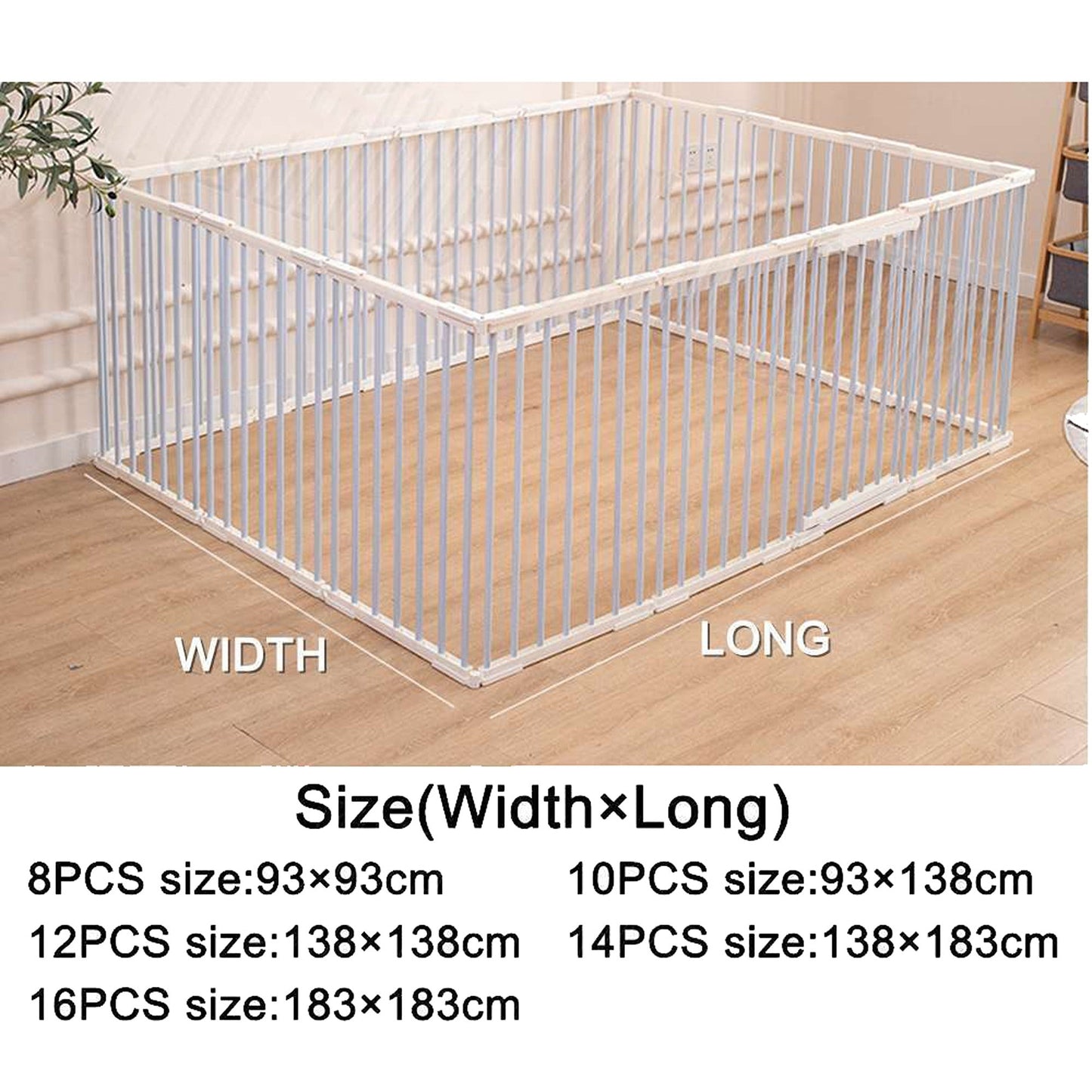 Portable Dog Playpen with Foldable Exercise Panels for Puppy Play and Fencing