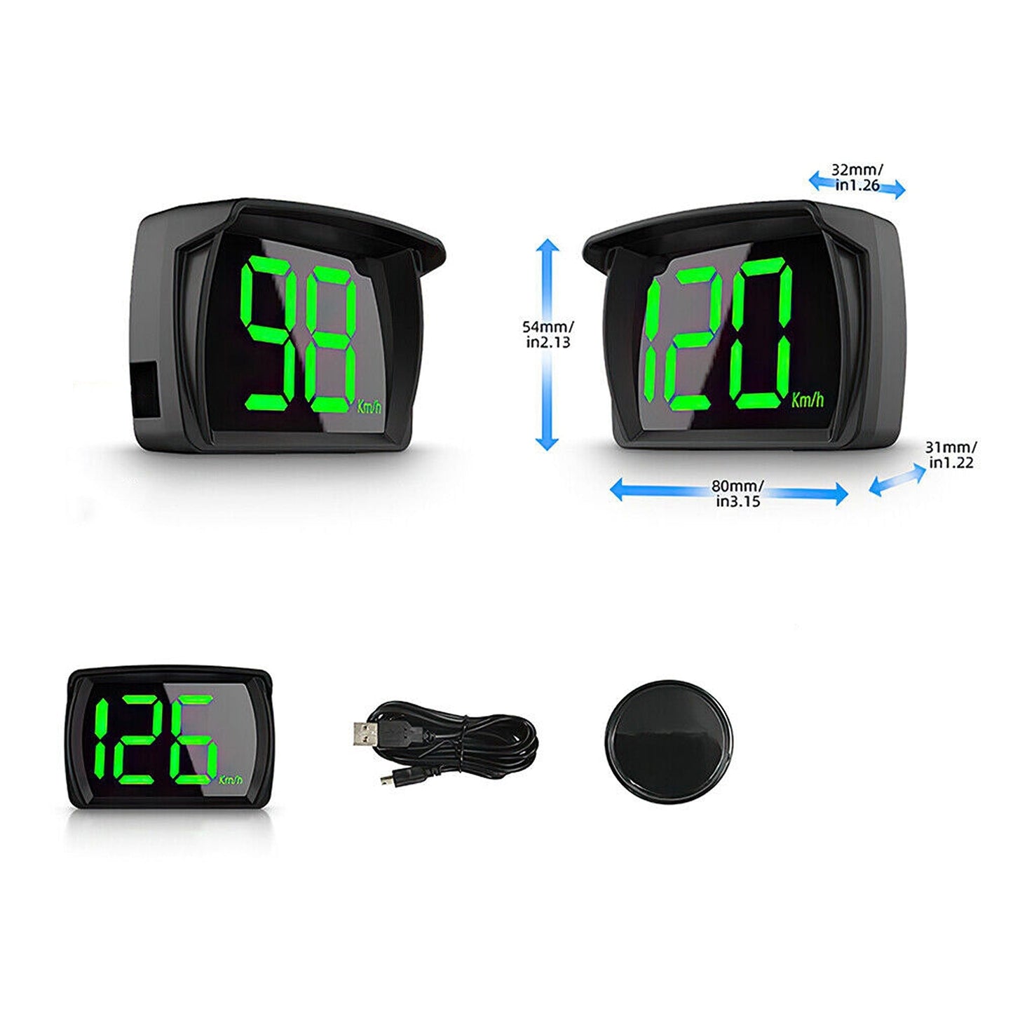Universal Car GPS Speedometer with Digital HUD Display for Speed