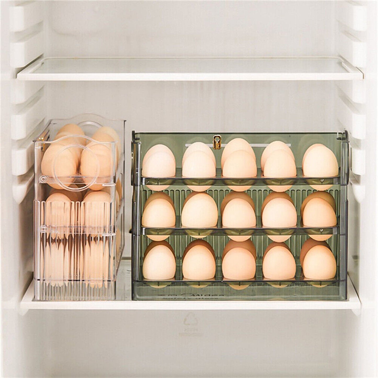 3-Layer Egg Storage Organizer for Refrigerators