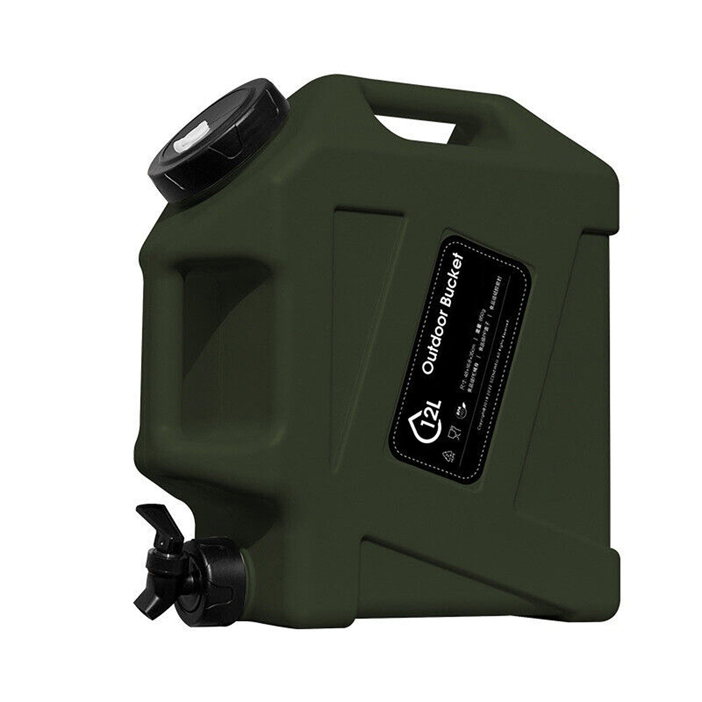 Portable Outdoor Camping Water Container with Tap 12L