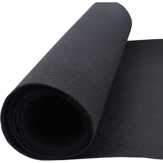 Black Automotive Grade Felt for Car and Marine Interior Carpeting