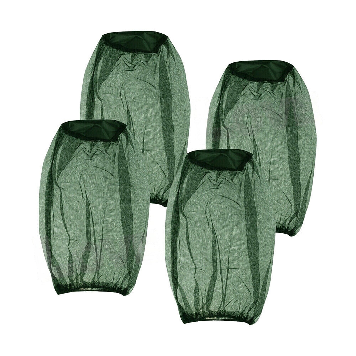 Green Outdoor Fishing Hat with Mosquito Insect Head Net