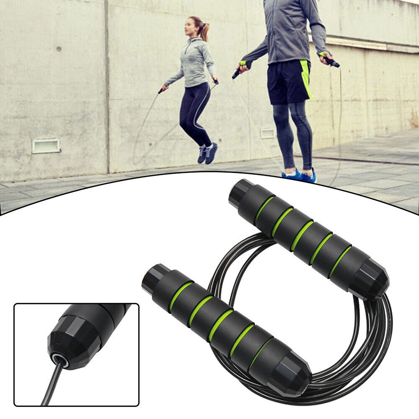 Jump Rope with Adjustable Length for Fitness and Boxing