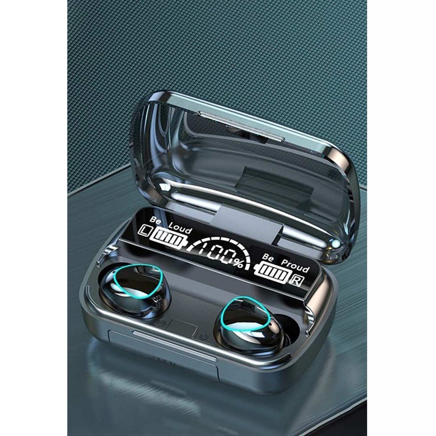 Bluetooth 5.1 Waterproof Wireless Earbuds with LED Display