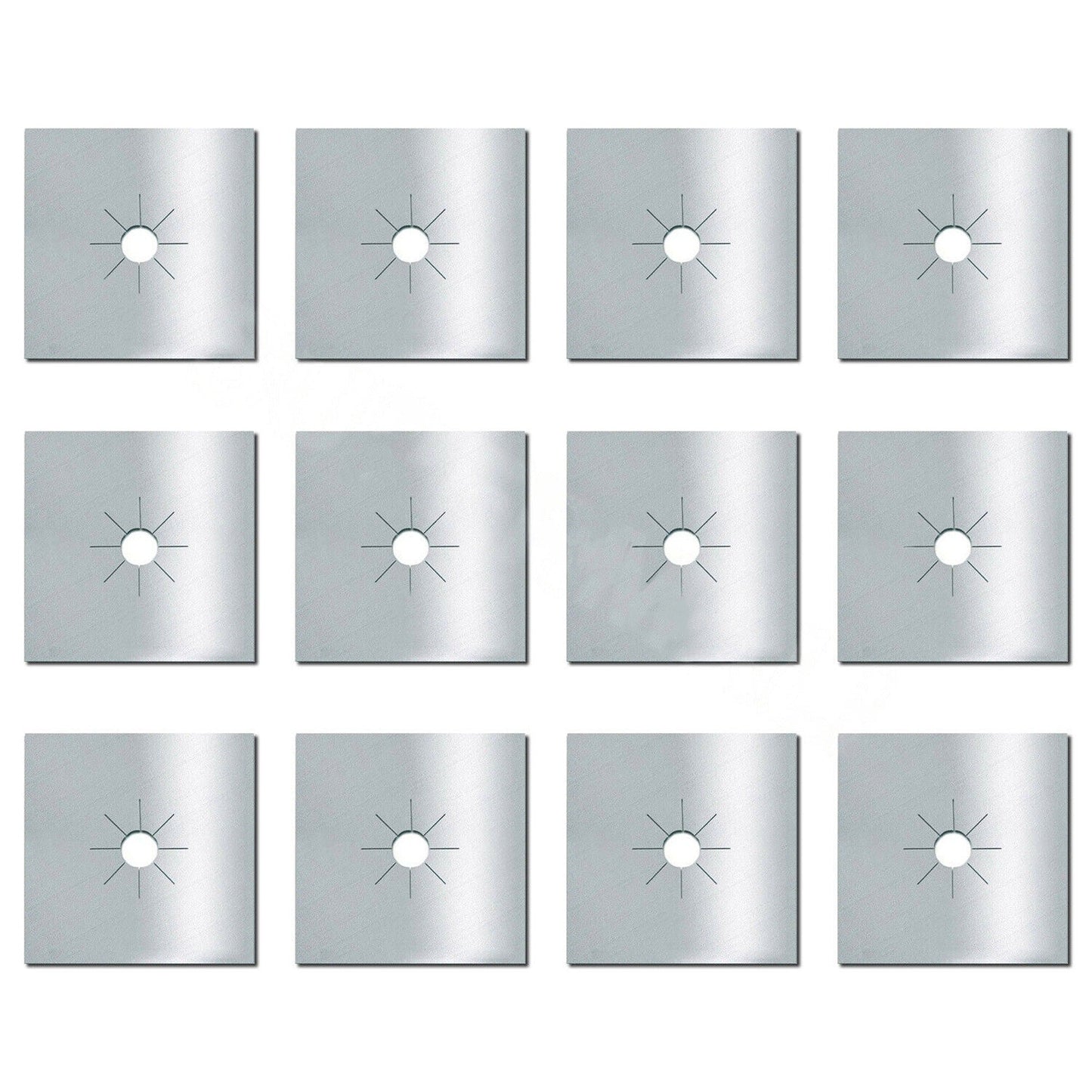 16pcs Stove Burner Covers Reusable Non-Stick Gas Range Protectors