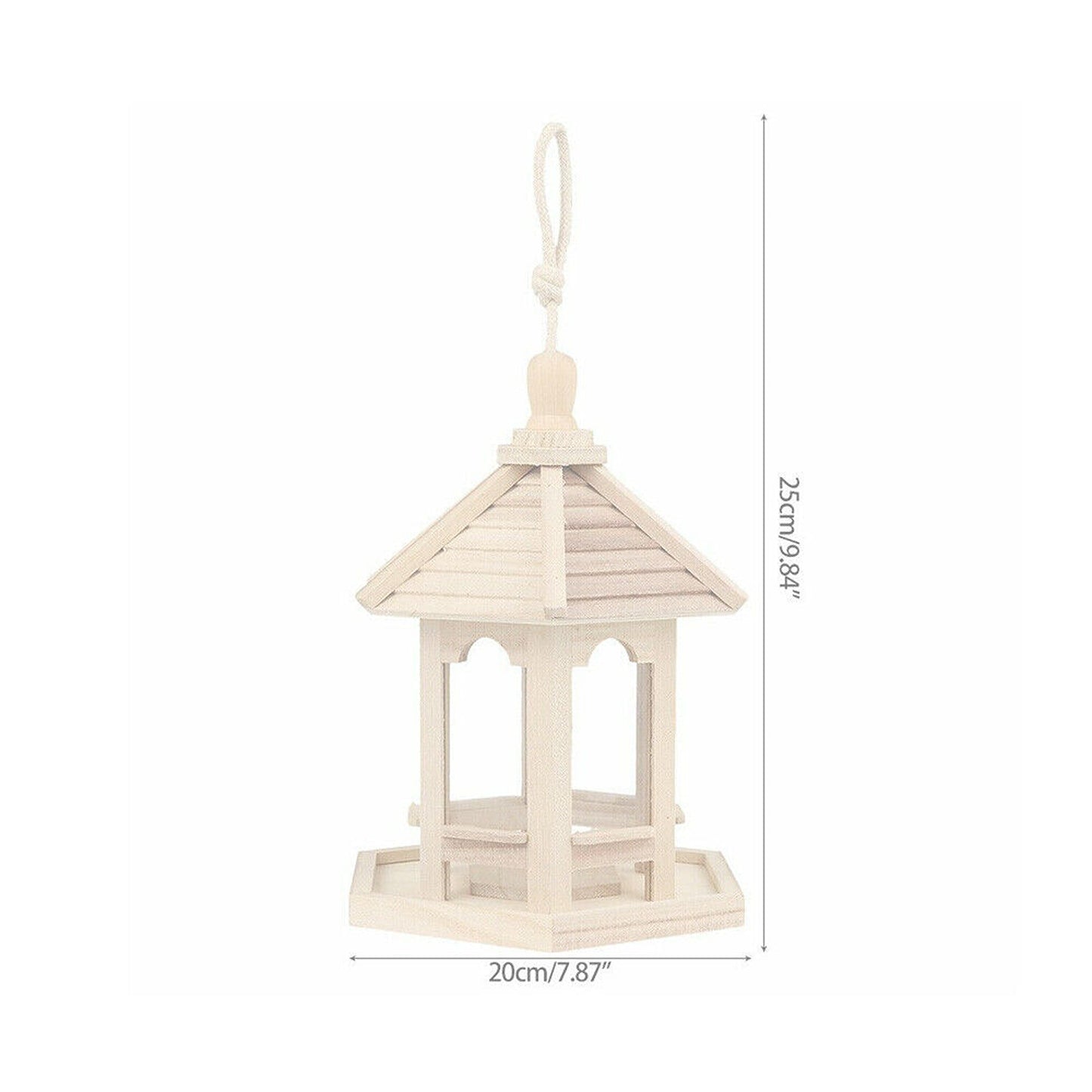 Waterproof Hanging Bird Feeder for Garden Gazebo Style