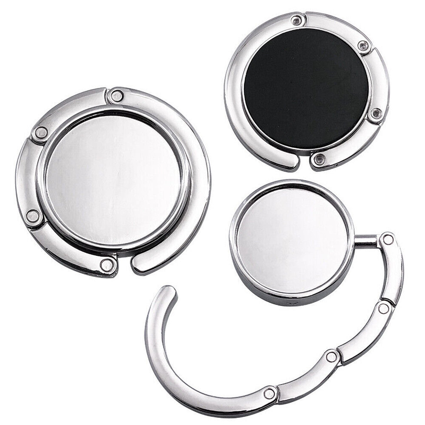 2pcs Portable Folding Table Bag Hanger Alloy Purse Handbag Hook Holder