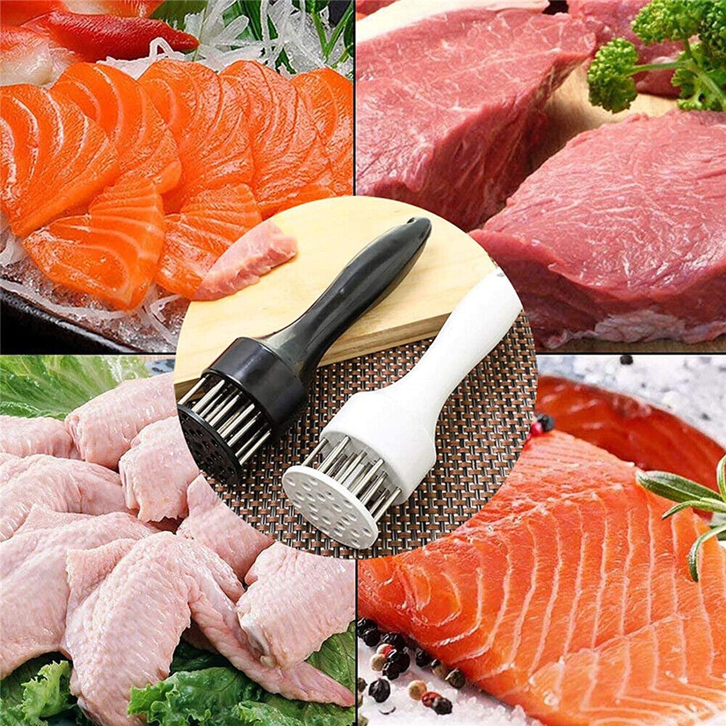 Meat Tenderizer Needle Blade Steak Mallet Kitchen Cooking Tool Hammer