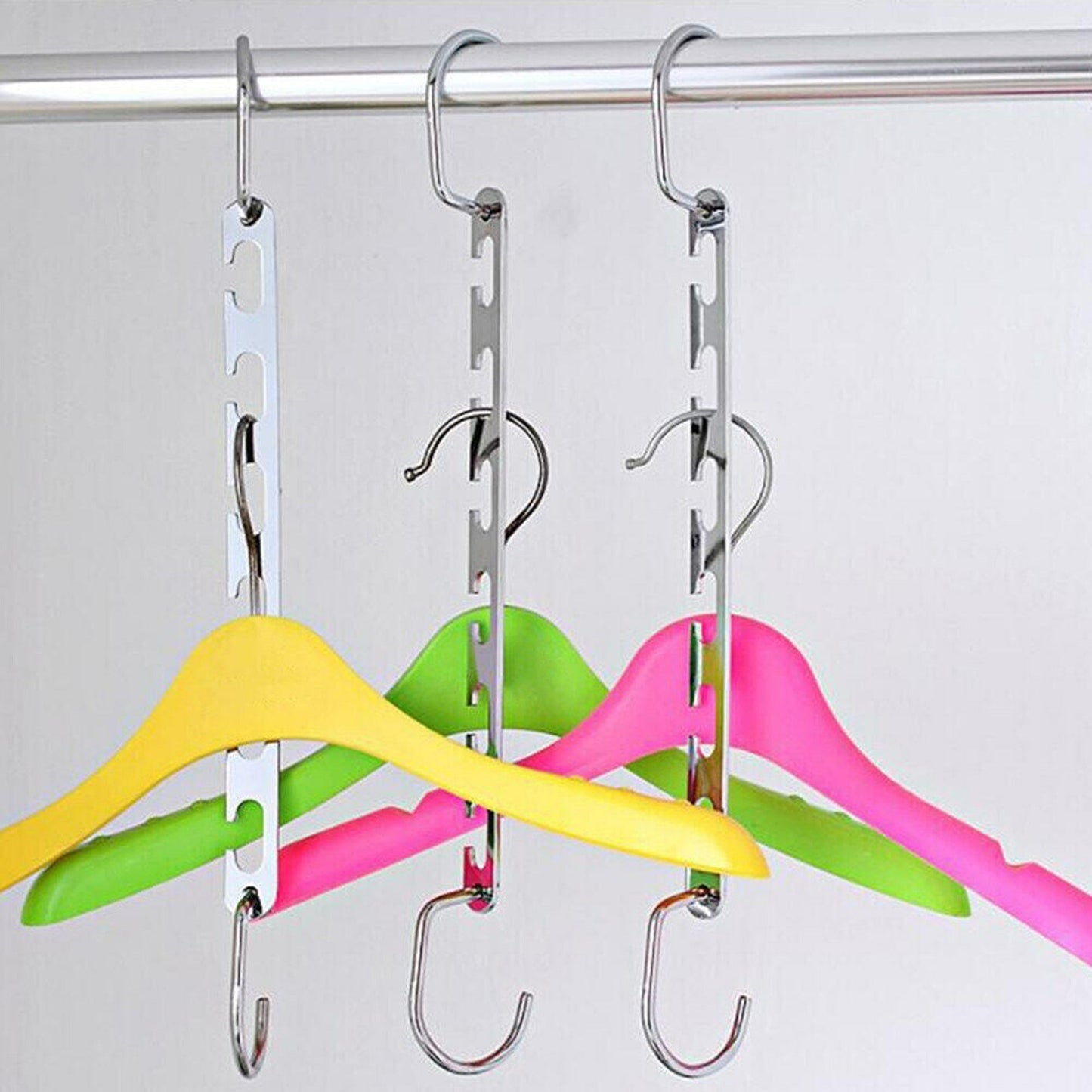 6pcs Multi-Function Metal Hook Space Saver Clothes Hangers