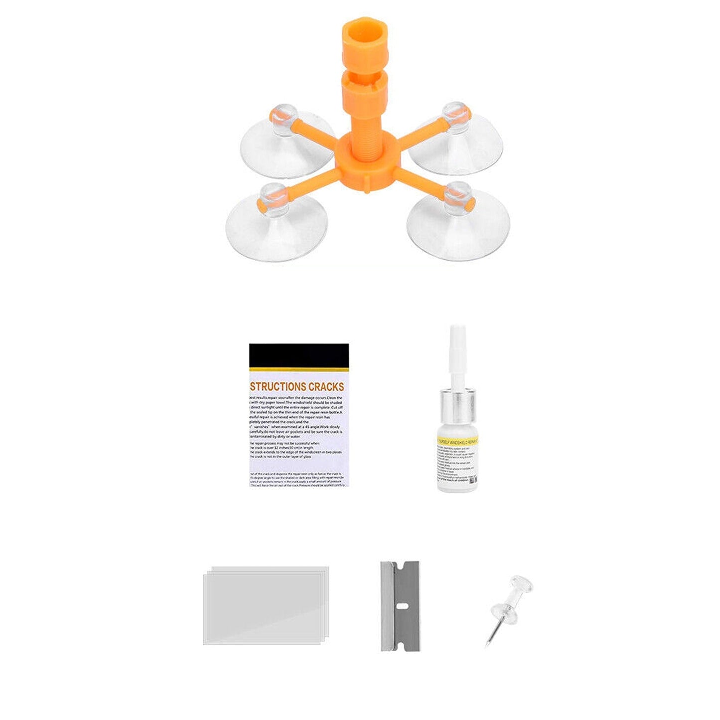 Windscreen Repair Kit for Car Glass Recovery with Resin Fix Tools