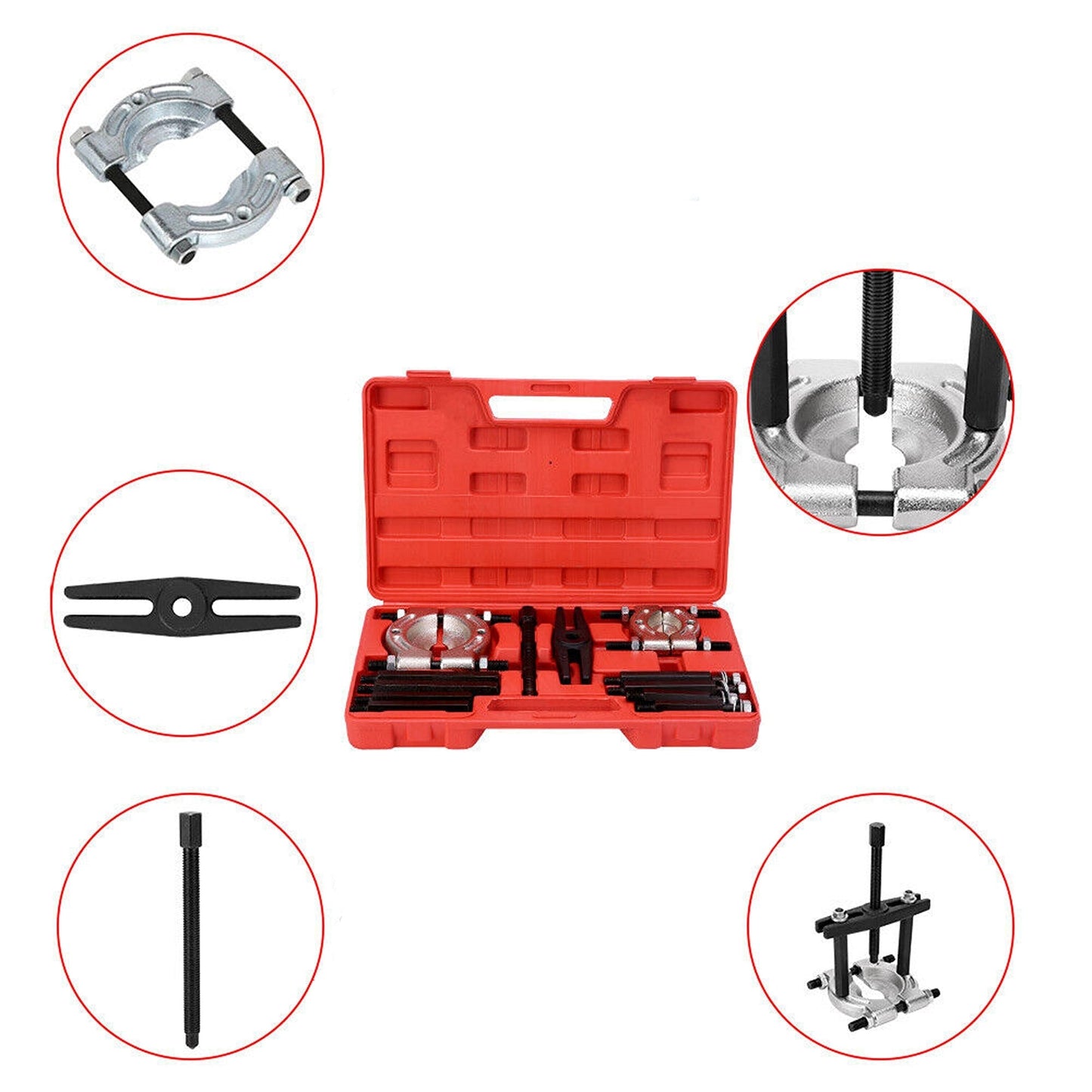 12pcs Bearing Puller Separator Set with Extension Bars for Automotive Repair
